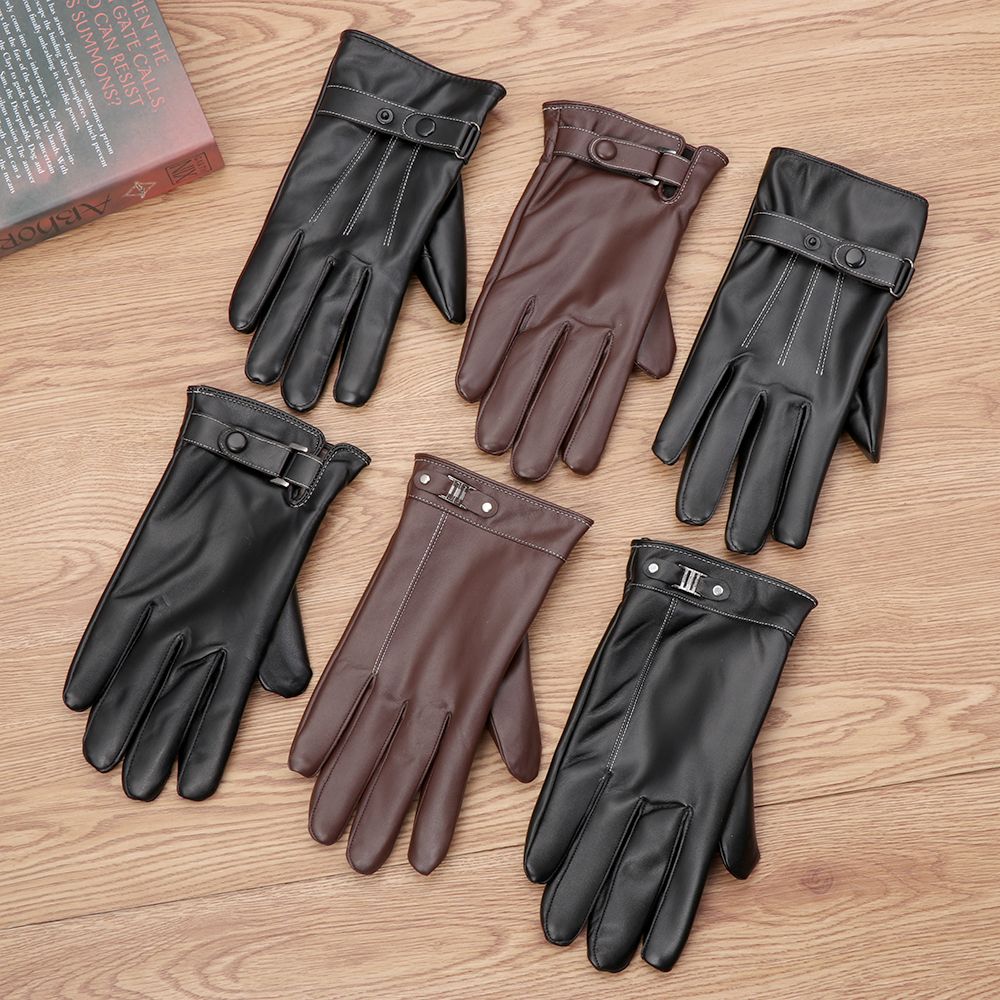 Men's Fleece Thermal Leather G - Leather Work Winter Gloves review and price