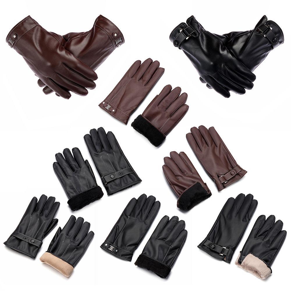 Men's Fleece Thermal Leather G - Leather Work Winter Gloves review and price