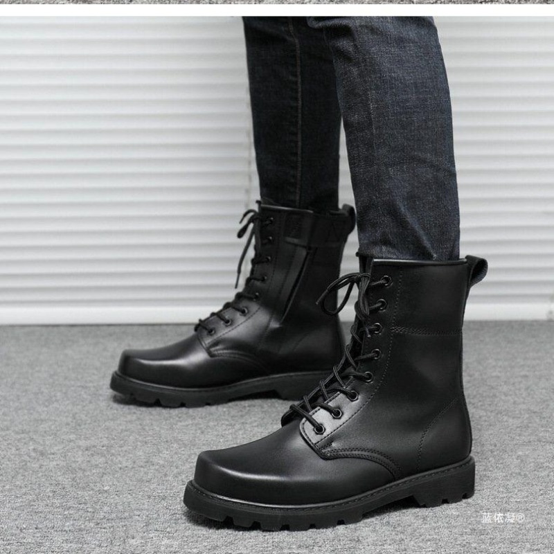 Tactical Combat Boots Mens Hig - Leather Work Boots review and price