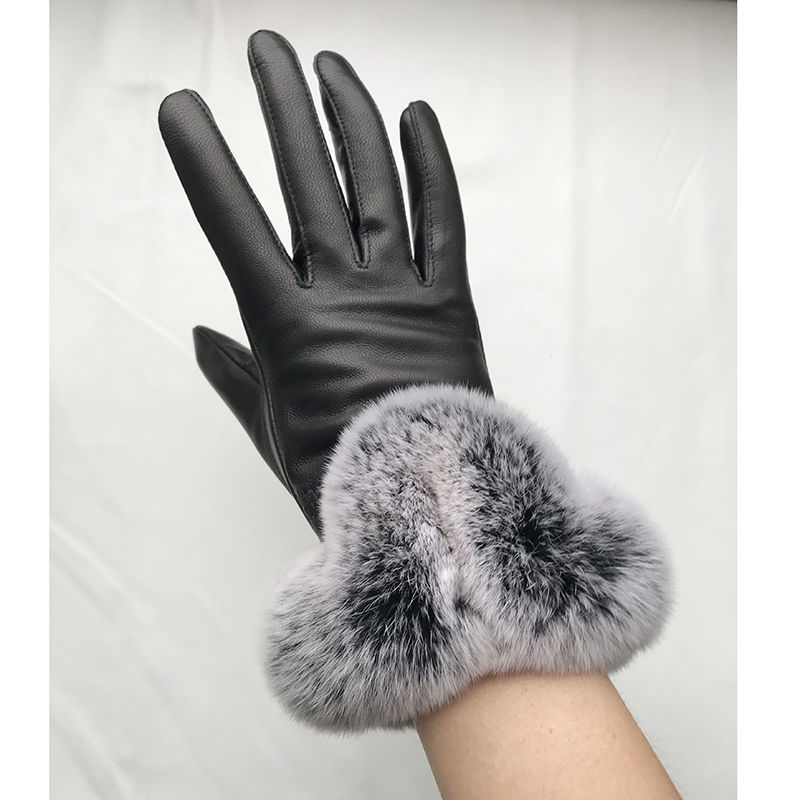 Women Winter Genuine Sheepskin - Leather Work Winter Gloves review and price