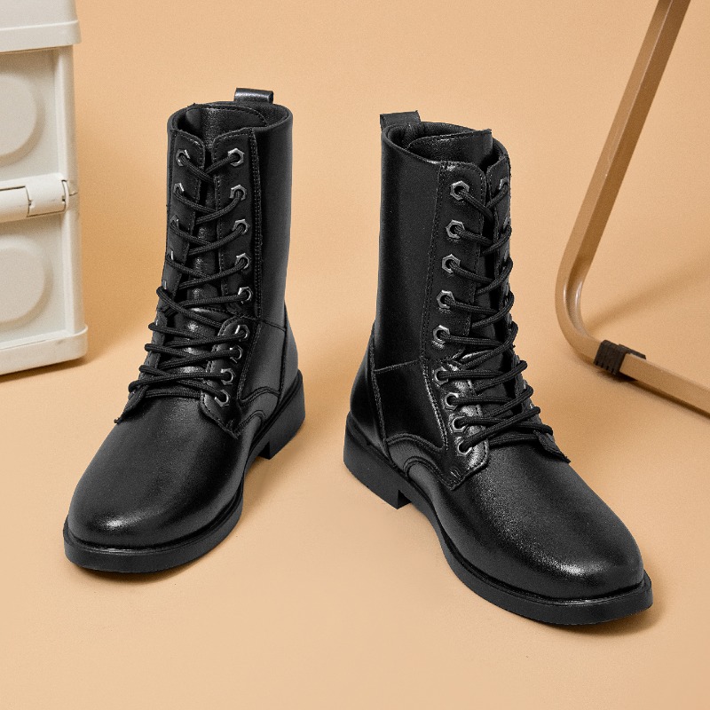 High-top Leather Boots Outdoor - Leather Work Boots review and price