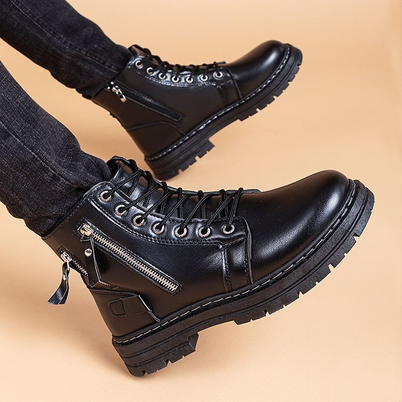 Men's British Style Chelsea An - Leather Work Boots review and price