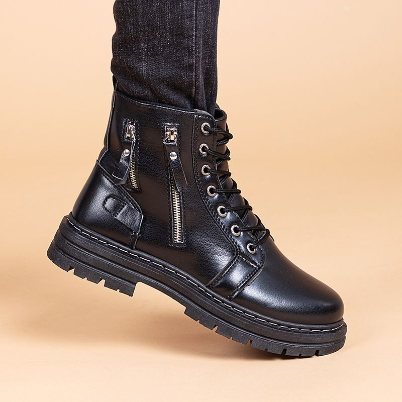 Men's British Style Chelsea An - Leather Work Boots review and price