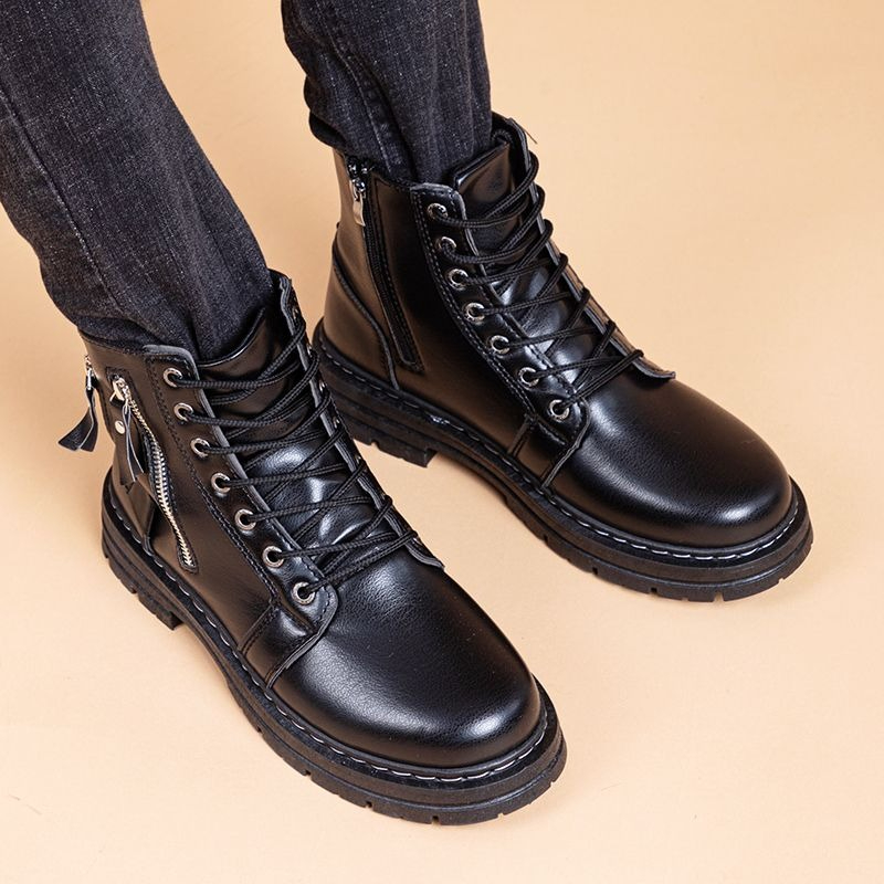 Men's British Style Chelsea An - Leather Work Boots review and price