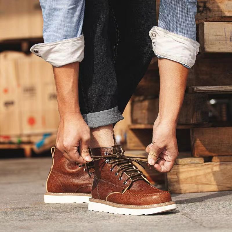 Men 875 Work Boots Genuine Cow - Leather Work Boots review and price
