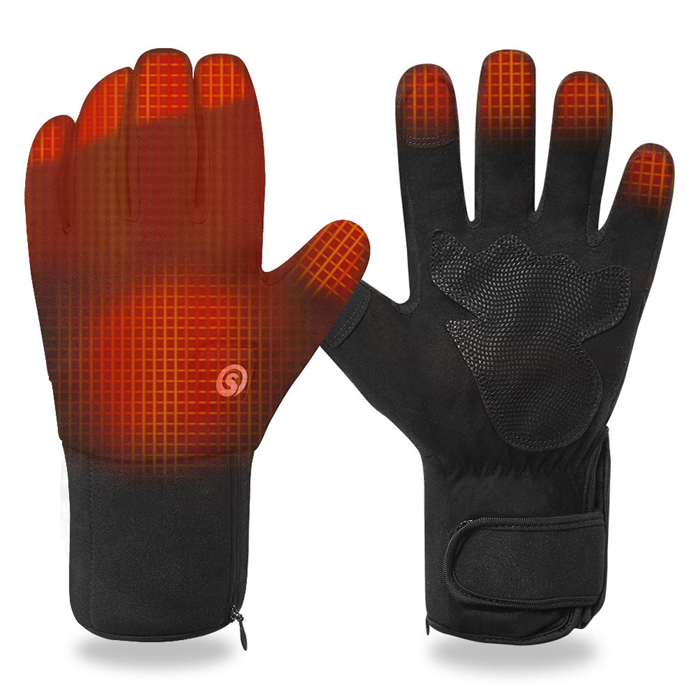 Winter Electric Heated Gloves  - Leather Work Winter Gloves review and price