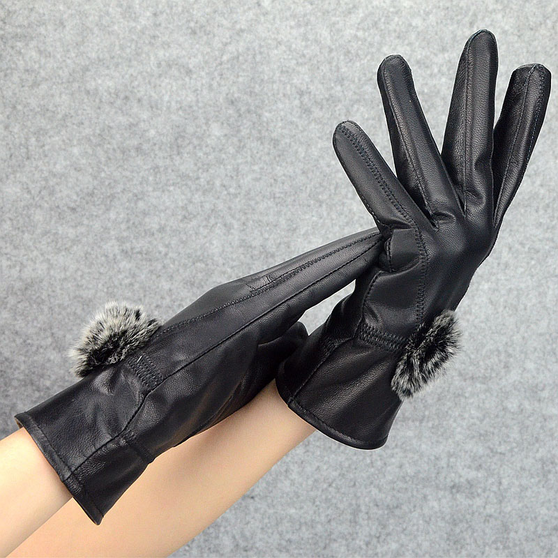 Women Winter Genuine Leather G - Leather Work Winter Gloves review and price