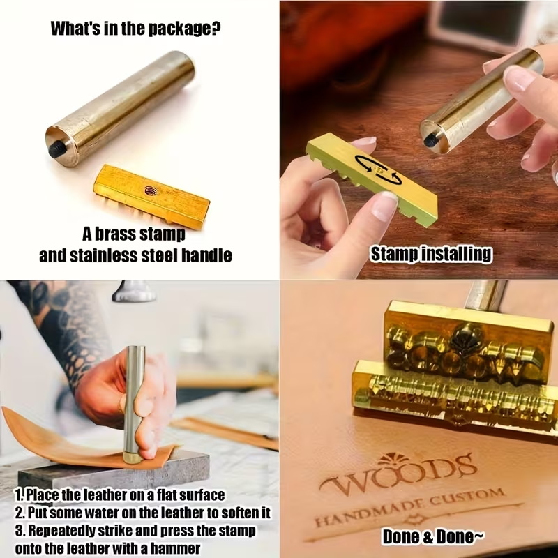 Leather Stamp LOGO Customisati - Leatherwork Logo review and price