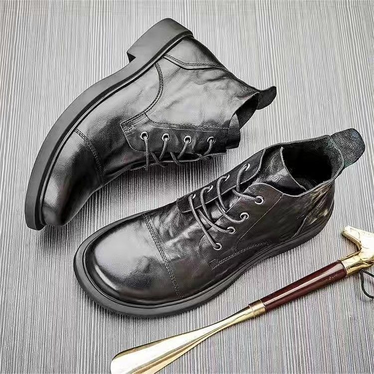 Men Chelsea Boots Autumn Winte - Leather Work Boots review and price