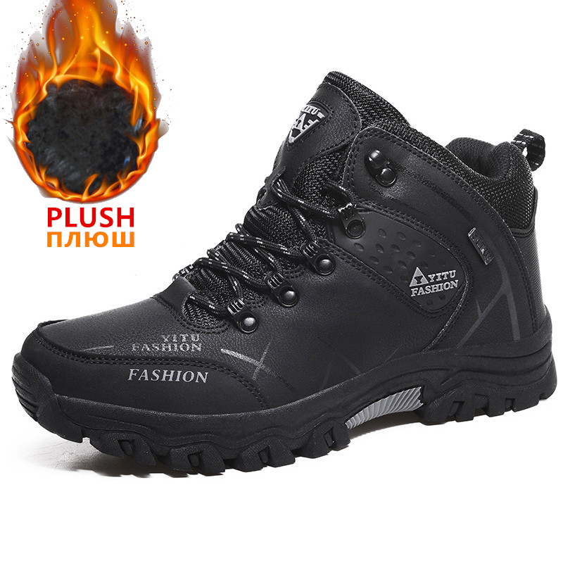 Brand Men Winter Snow Boots Wa - Leather Work Boots review and price