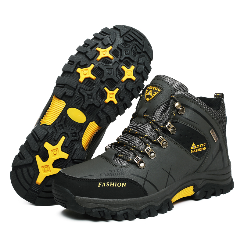 Brand Men Winter Snow Boots Wa - Leather Work Boots review and price
