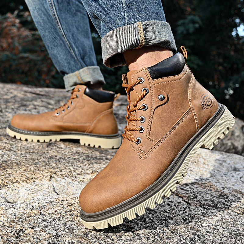 Leather Men's Boots British St - Leather Work Boots review and price