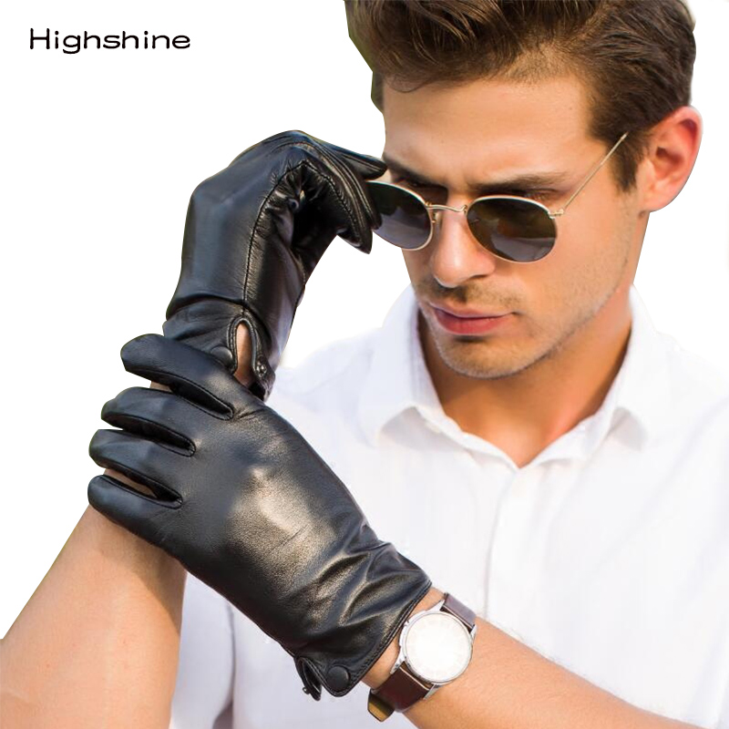 Men's Real Genuine sheepskin L - Leather Work Winter Gloves review and price